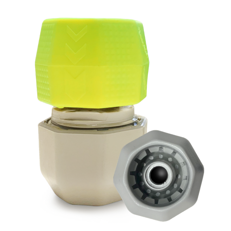 1/2" - 5/8" - 3/4" quick connection with water stop