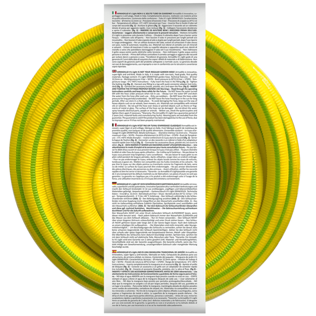 Lightweight Garden Hose  (15 / 25 m) - 3/4" + Quick Connectors (It's Light Drinkyflex)