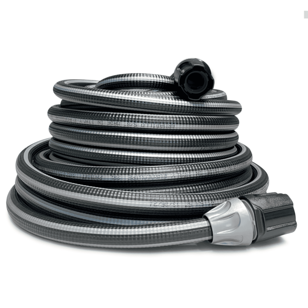 Lightweight Garden Hose (15 / 25 m)  - 5/8'' + Nuzzle + Quick Connectors (It's Light Stile Italiano)