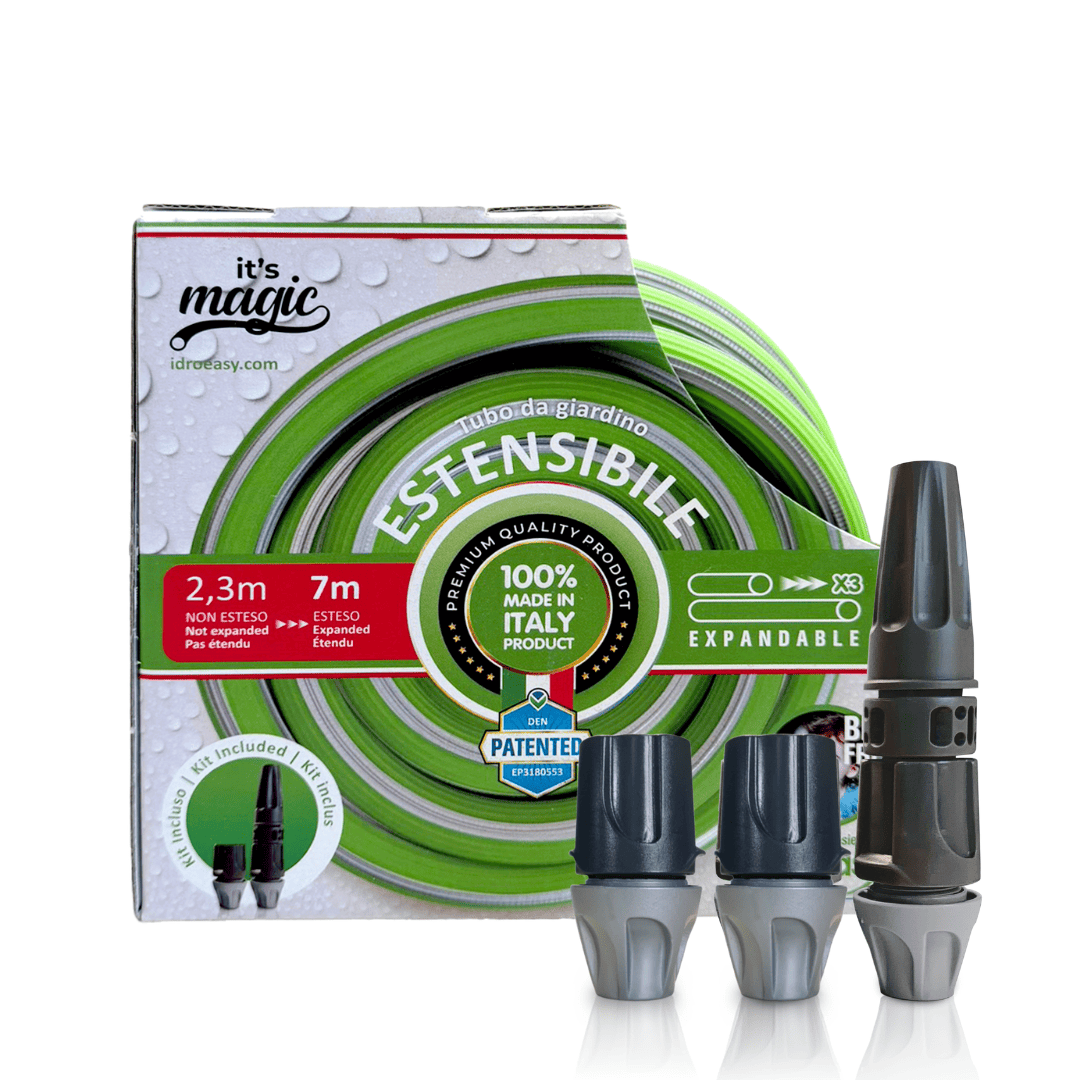 Expandable Garden Hose (7 / 14 m) - 1/2'' + Nozzle + Quick Connectors (It's Magic Smart Open) Main image