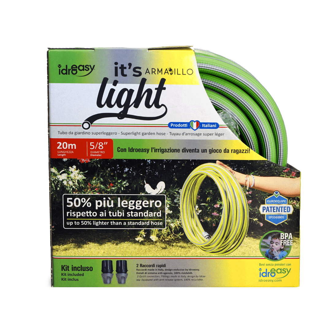 Lightweight Garden Hose 20m - 5/8'' + Quick Connectors (It's Light Armadillo Colors) Secondary image