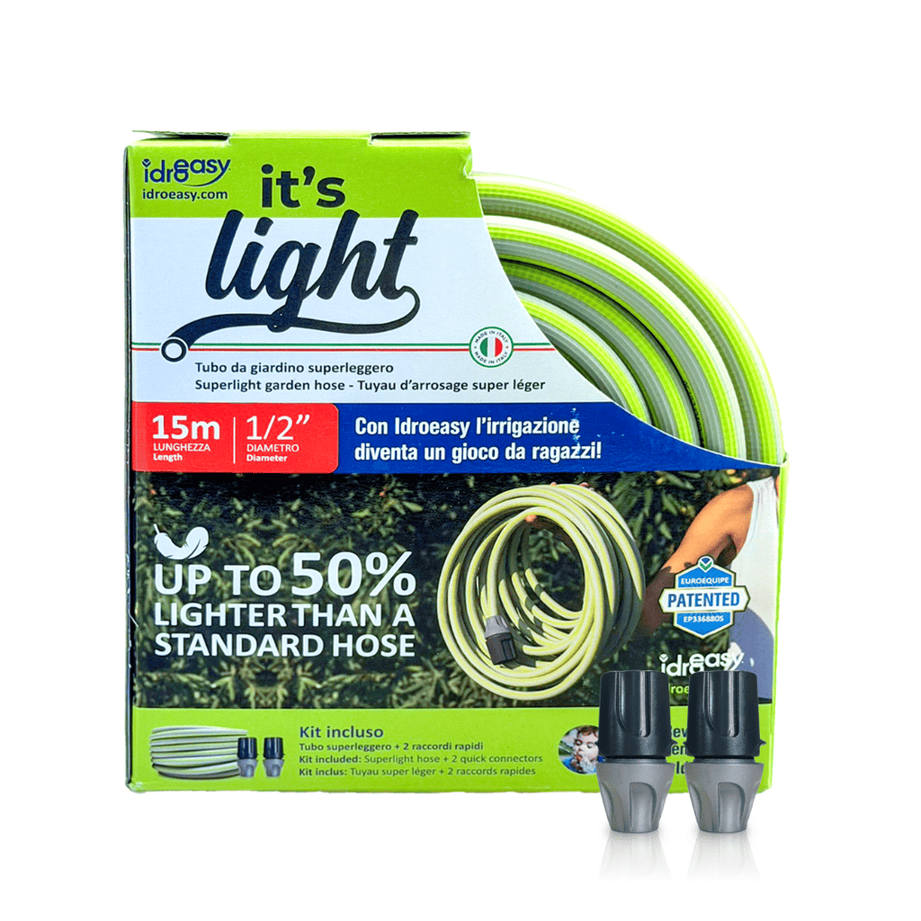 Lightweight Garden Hose  (7,5 / 15 m) - 1/2'' + Quick Connectors (It's Light Armadillo Small)
