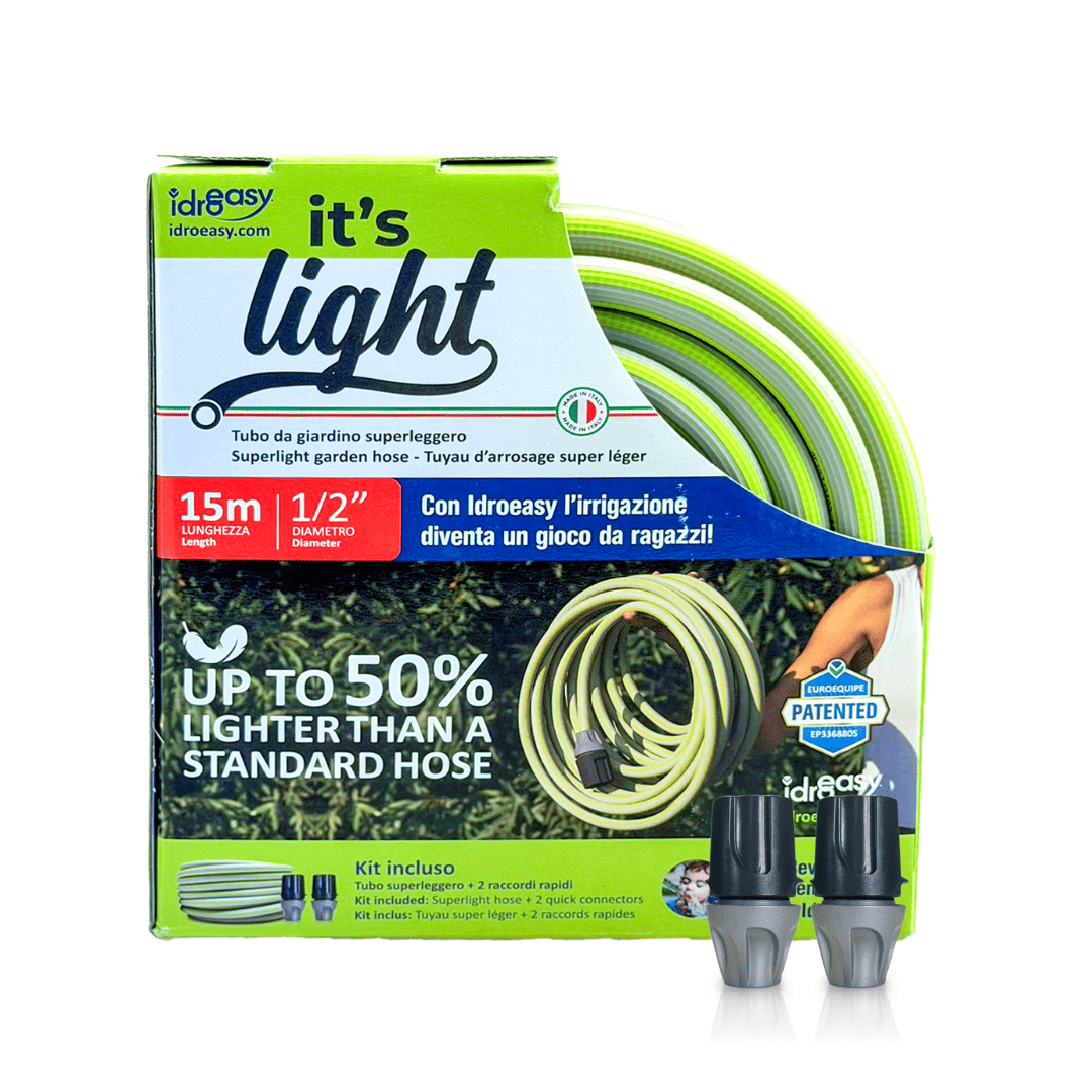 Lightweight Garden Hose  (7,5 / 15 m) - 1/2'' + Quick Connectors (It's Light Armadillo Small)