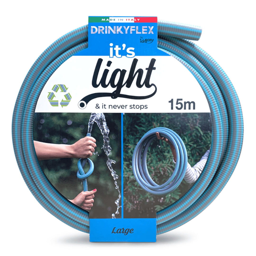 Lightweight Garden Hose (15 / 25 m) - 5/8" + Quick Connectors (It's Light Drinkyflex) Secondary image