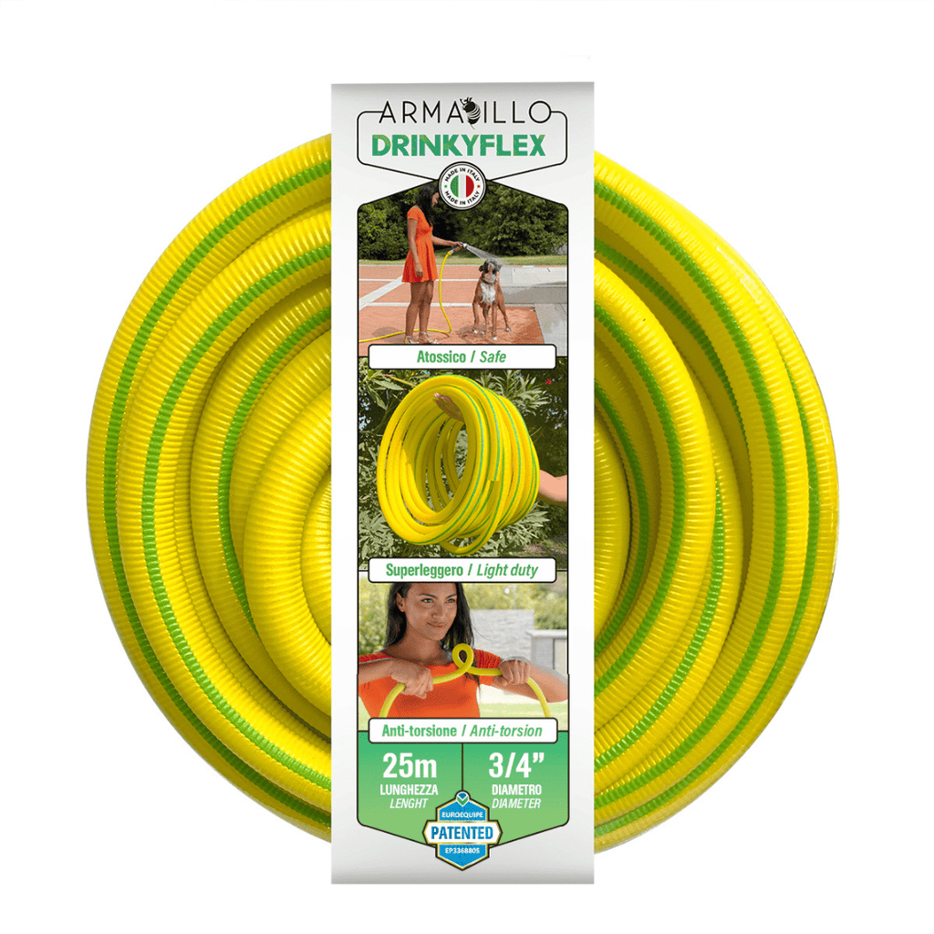Lightweight Garden Hose  (15 / 25 m) - 3/4" + Quick Connectors (It's Light Drinkyflex)